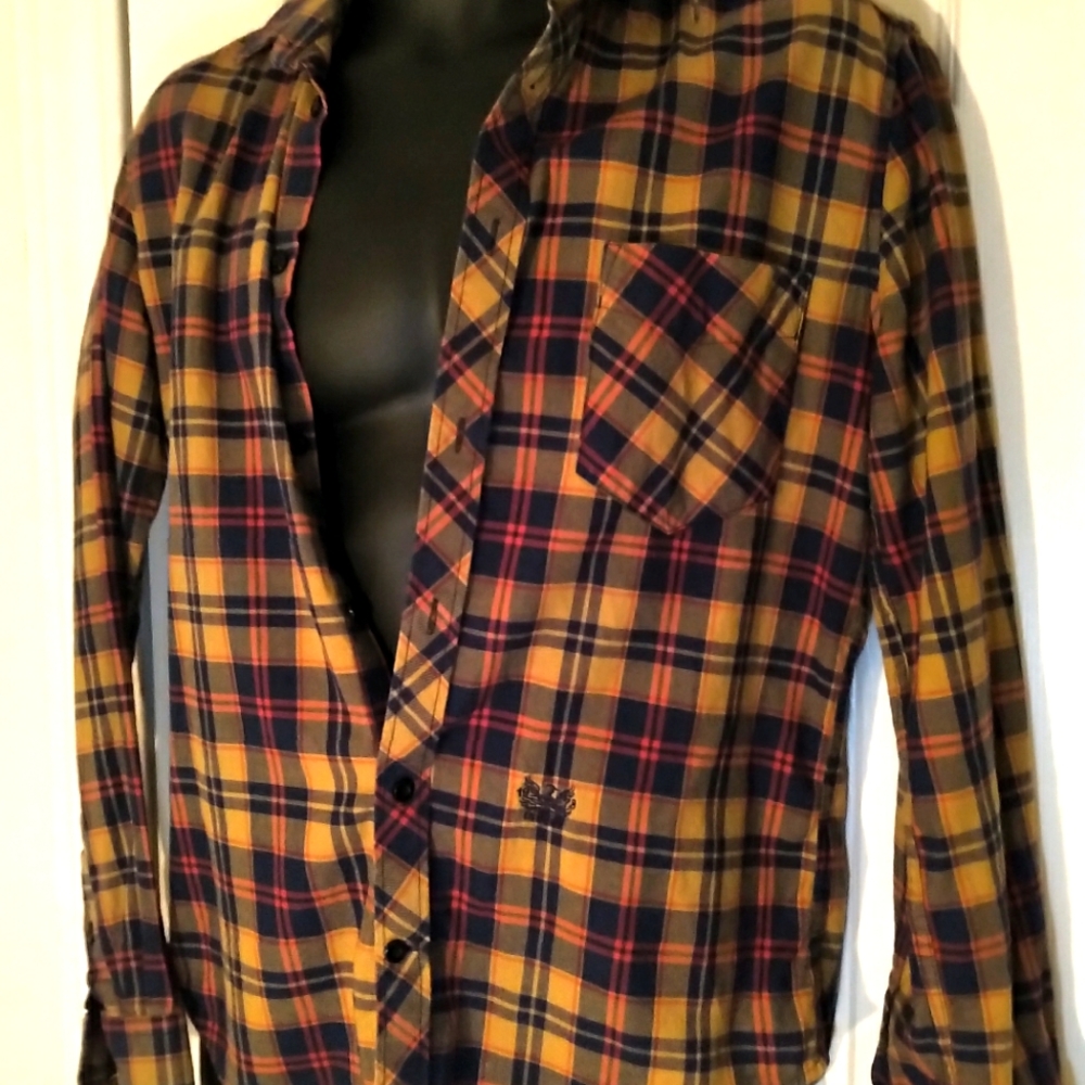 Diesel men's flannel plaid